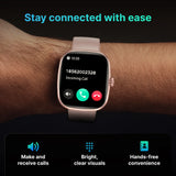 Timex iConnect Calling Ace 1.83 inches (4.64 cm) Display with Functional Crown and BT Calling Smartwatch For Unisex - TWIXW1101T