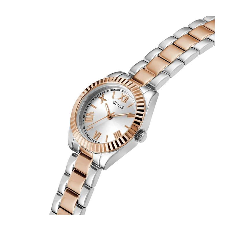 Guess Women's Watch Silver & Rose Gold Tone Case Quartz - GW0687L3 - KRISHNA WATCH COMPANY