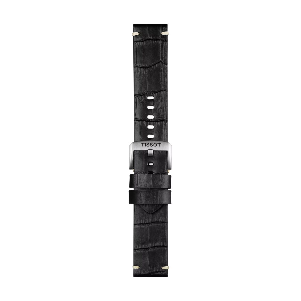 Tissot Official Black Leather Strap Lugs 22 mm - T852.046.775 - KRISHNA WATCH COMPANY
