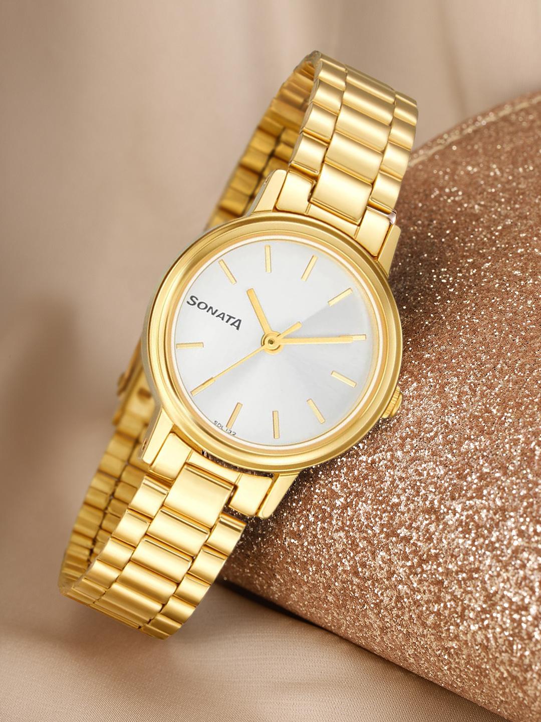 Sonata Essentials White Dial Women Watch 8096ym06 - KRISHNA WATCH COMPANY