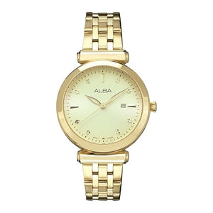 ALBA Fashion Gold women 32mm Watch Quartz AH7CP6X1 - KRISHNA WATCH COMPANY