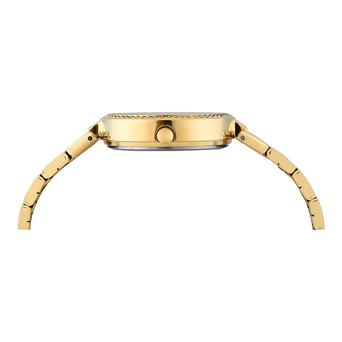 Timex Gold Dial with Roman Numbers Women's Watch - TWEL18715