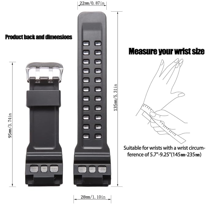 Casio Watch Strap Band GG-100-1A