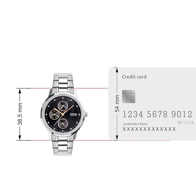 Casio Enticer Ladies LTP-SN6KD-1A - A2491 - KRISHNA WATCH COMPANY