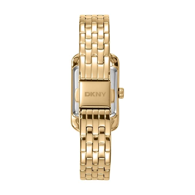 DKNY Gold Color Rectangular Dial Women's Watch - DK1L117M0035