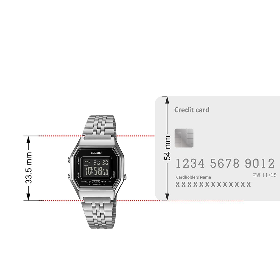 CASIO VINTAGE LA680WA-1BDF - D408