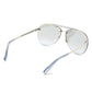 French Connection Men's Aviator sunglasses Silver Frame FC 7566 C2