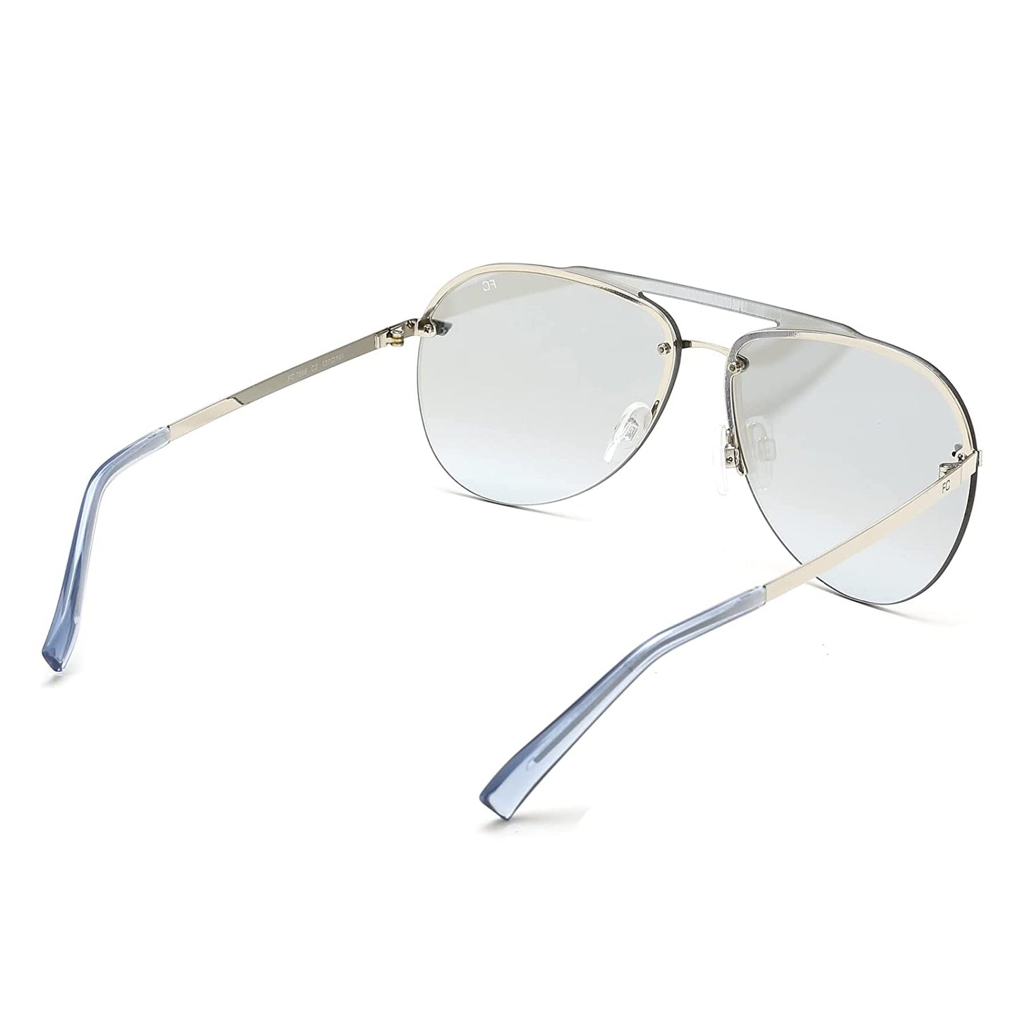 French Connection Men's Aviator sunglasses Silver Frame FC 7566 C2