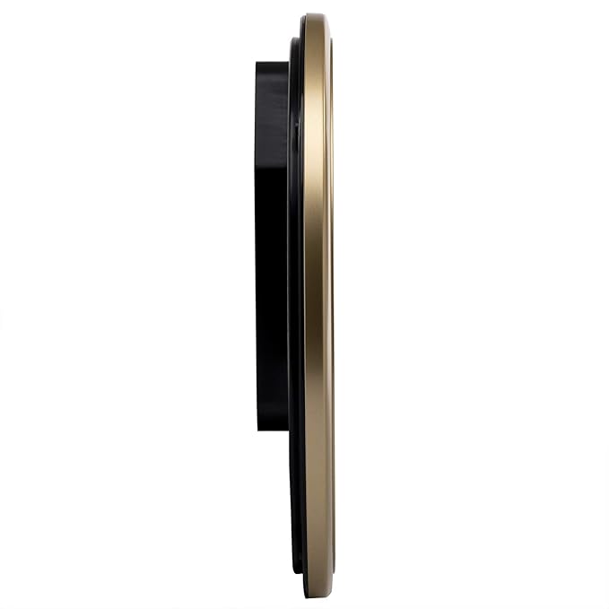 SEIKO Plastic Golden Round Wall Clock (31 x 31 x 4.3 cm, Large) QXA753GN