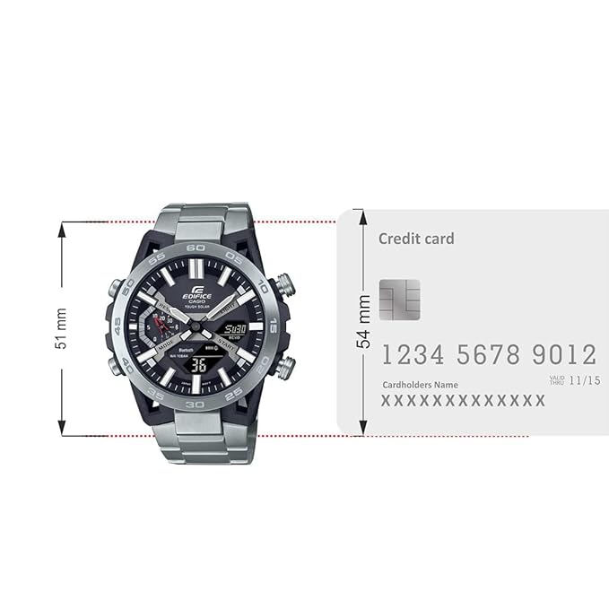 CASIO Edifice Solar Powered Men's Watch ECB-2000D-1ADF - ED564