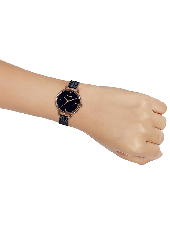 CASIO Black Analog - Women's Watch ENTICER LTP-E415MBR-1CDF - A1811