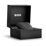 Boss Symphony Le Qtz Multifunction Black Round Dial Women's Watch|Two Tone Stainless Steel Material|Silver Color Band - 1502783 - KRISHNA WATCH COMPANY