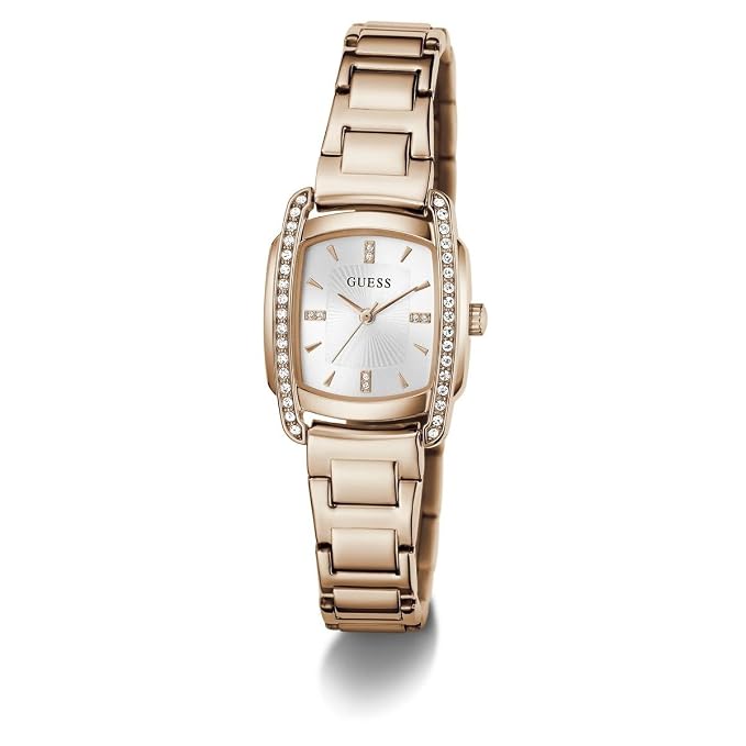 GUESS Square 25mm White Dial Analog Women Watch - GW1096L4