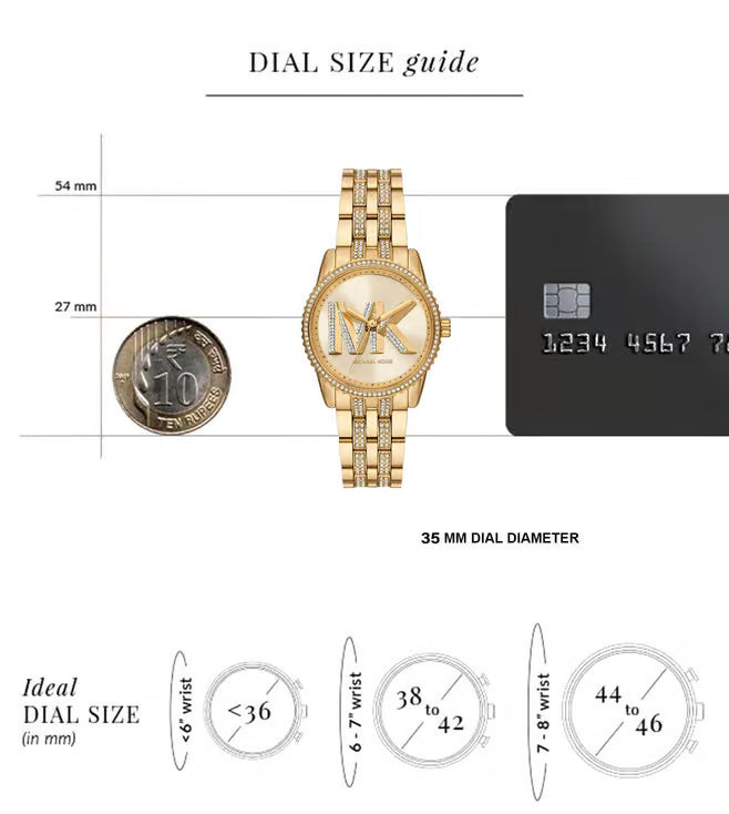 Michael Kors Bryant Quartz Women 35 mm - MK7540 - KRISHNA WATCH COMPANY