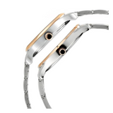 Titan Bandhan Quartz Analog with Date Silver Dial Stainless Steel Strap Watch for Couple 17752481KM01P