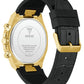 GUESS Mens Black Gold Tone Analog Watch GW0791G3