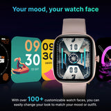 Timex iConnect Calling Ace 1.83 inches (4.64 cm) Display with Functional Crown and BT Calling Smartwatch For Unisex - TWIXW1101T