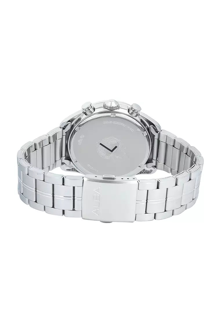 Alba Stainless Steel Men's Signa Analog Blue Dial Watch A4B017X1