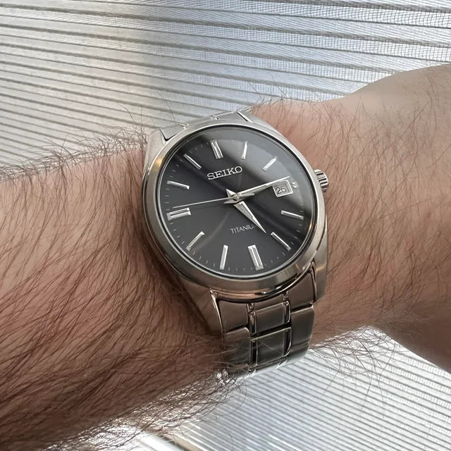 Seiko Classic Titanium Men's Quartz Watch SUR373P1