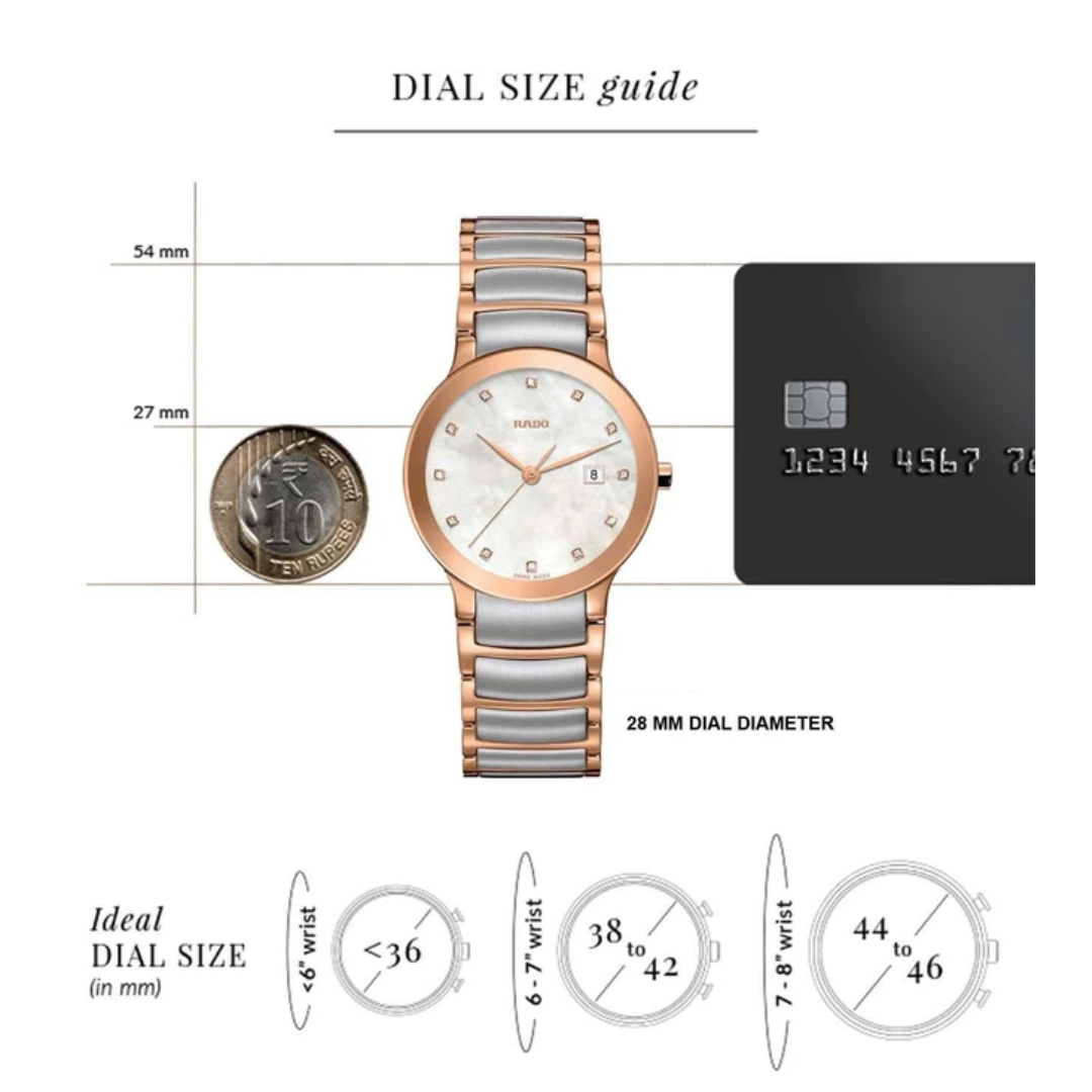 RADO Centrix Diamonds Watch for Women R30555902