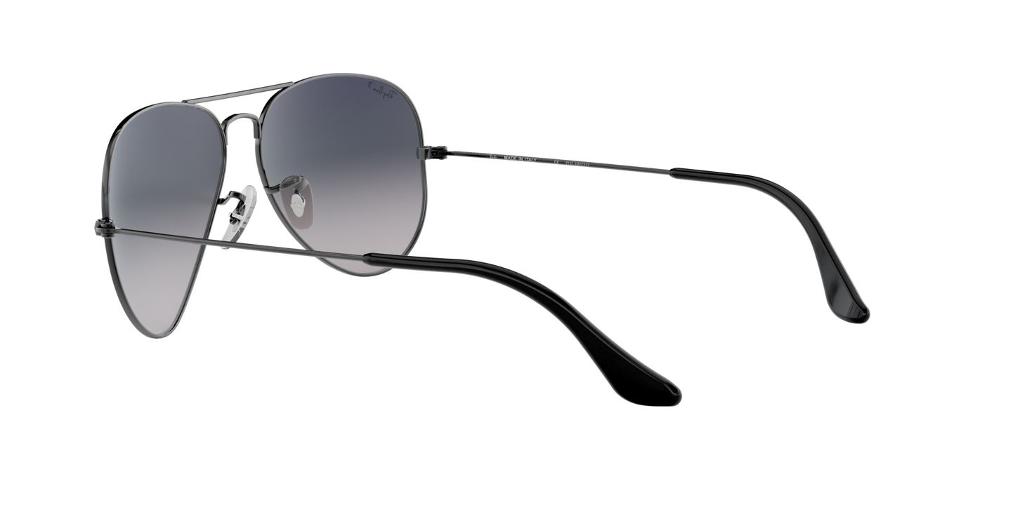Ray-Ban Unisex Polarized Blue Lens Pilot Sunglasses - 0RB3025I001/7858