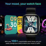 Timex iConnect Calling Ace 1.83 inches (4.64 cm) Display with Functional Crown and BT Calling Smartwatch For Unisex - TWIXW1100T