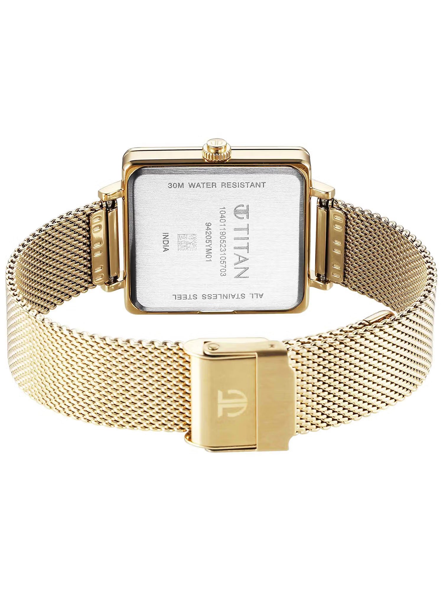 Titan Minimalists Quartz Analog with Date Watch for Women - 94205YM01