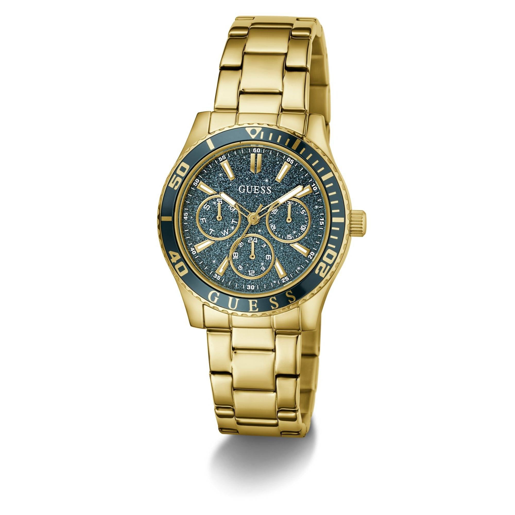 Guess Ladies Teal Dial Analog Women Watch - GW1035L2 - KRISHNA WATCH COMPANY