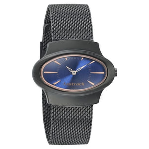 Fastrack Hitlist Quartz Analog Blue Dial Stainless Steel Strap Watch for Girls ns6004qm01 - KRISHNA WATCH COMPANY
