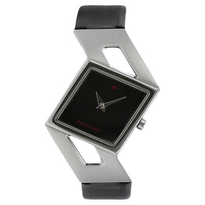 Fastrack Quartz Analog Black Dial Leather Strap Watch for Girls ns6015sl02 - KRISHNA WATCH COMPANY