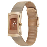 Fastrack Pulse Quartz Analog Two Toned Dial Stainless Steel Strap Watch for GirlsNT6093wm01