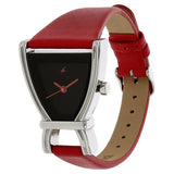 Fastrack Quartz Analog Black Dial Leather Strap Watch for Girls ns6095sl03 / 6095sl03 - KRISHNA WATCH COMPANY