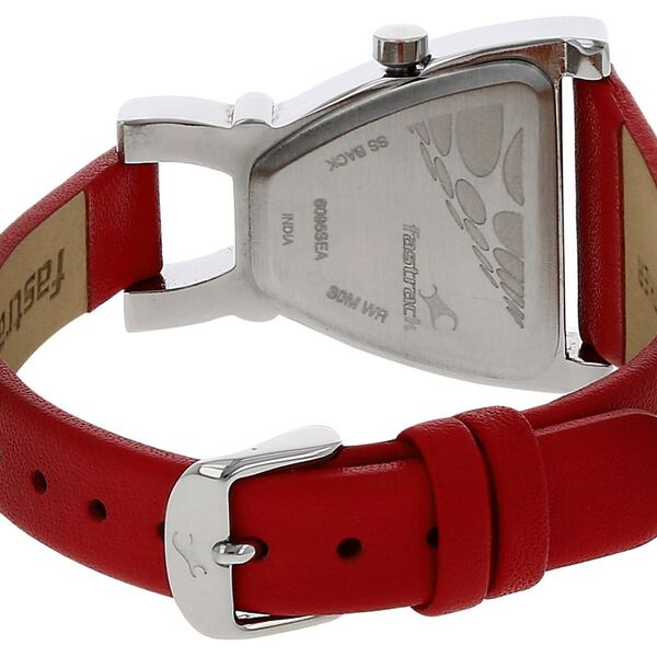 Fastrack Quartz Analog Black Dial Leather Strap Watch for Girls ns6095sl03 / 6095sl03 - KRISHNA WATCH COMPANY