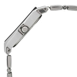 BLACK DIAL SILVER STAINLESS STEEL STRAP WATCH 6109SM02