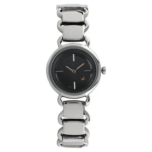 Fastrack Quartz Analog Black Dial Metal Strap Watch for Girls 6117SM01 - KRISHNA WATCH COMPANY