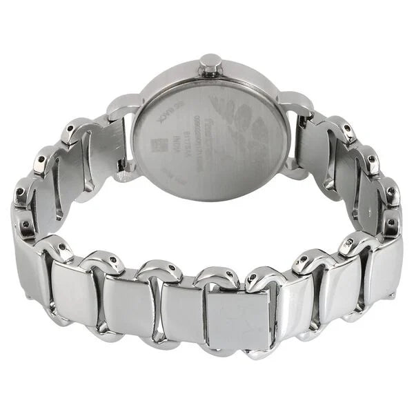 Fastrack Quartz Analog Black Dial Metal Strap Watch for Girls 6117SM01