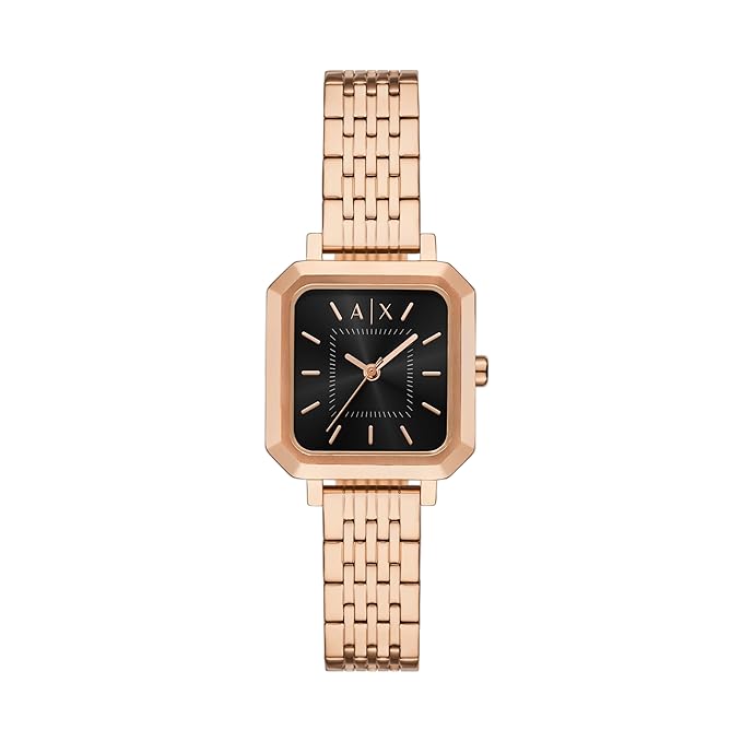 Armani Exchange Pink Quartz Stainless Steel Watch AX5729