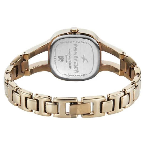 Fastrack Chrome K Quartz Analog Watch For Girls 6147QM02