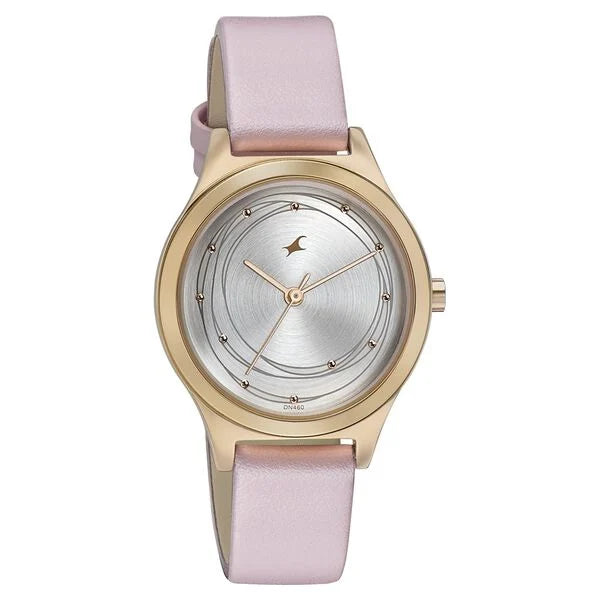 Fastrack Style Up Silver Dial Leather Strap Watch for Girls ns6152wl02 / 6152wl02 - KRISHNA WATCH COMPANY