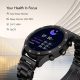 Fastrack Magnus FX2 Unisex Smart Watch With Rose Gold Metal Strap 38127wm01