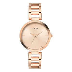 Timex Rose Gold Dial Women's Watch - TW000X276 - KRISHNA WATCH COMPANY