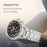 Fastrack Magnus FX2 Unisex Smart Watch With Rose Gold Metal Strap 38127wm01