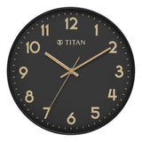 Titan Essence Classic Analog Wall Clock - Black W0094PA02 - KRISHNA WATCH COMPANY