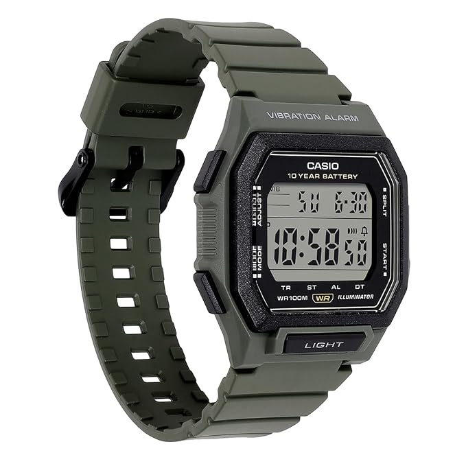 Casio Digital Unisex Watch W-738H-3AVDF - D443
