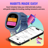 Noise Junior Champ 3 Smart Watch for Kids | 3-in-1 Look with 2 Switchable Bumpers, in-Built Learning Hub, Habit Builder, Exam & School Mode, SOS, 100+ Cloud Faces, Parental Control (Black Blaze)