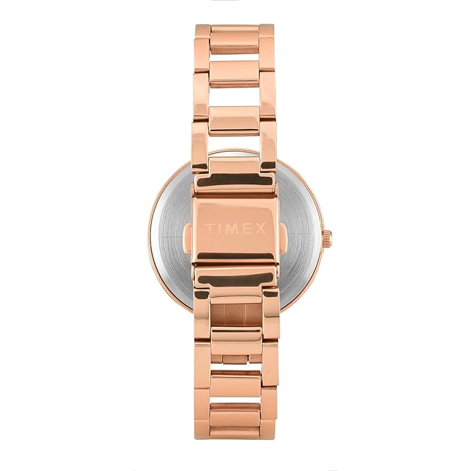Timex Rose Gold Dial Women's Watch - TW000X276