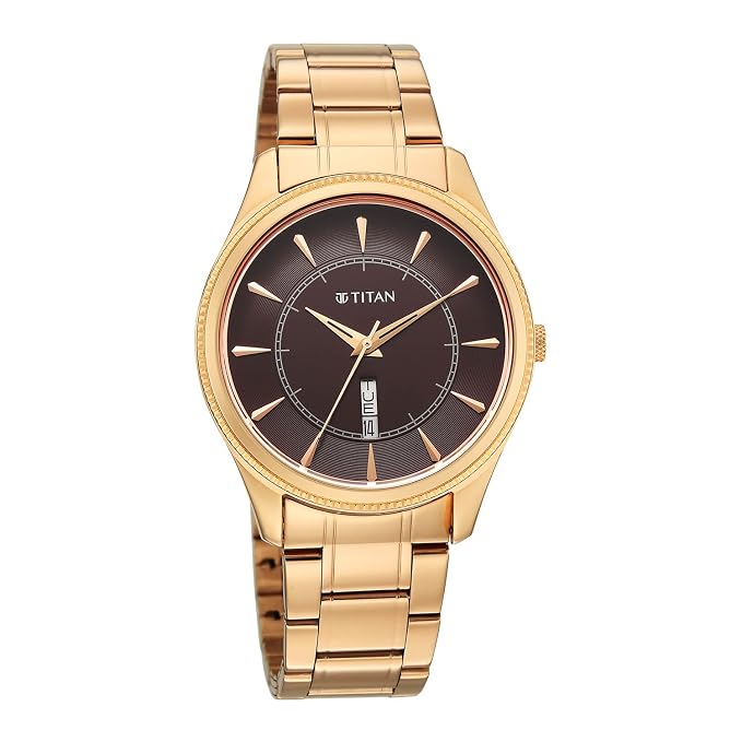 Titan Regalia Allure Classic Day-Date Men's Dress Watch 10047wm01