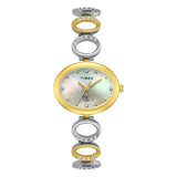 Timex Fria Oval 21mm White Dial Analog Women Watch - TWEL24000