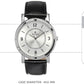 Titan Silver Dial Black Leather Strap Watch NN1639SL03