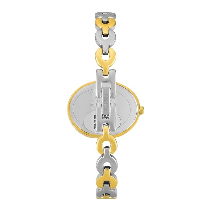 Timex Fria Oval 21mm White Dial Analog Women Watch - TWEL24000
